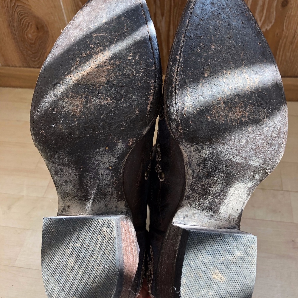 Cavenders Black Cowboy Boot Size 8 1/2